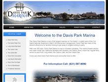 Tablet Screenshot of davisparkmarina.com